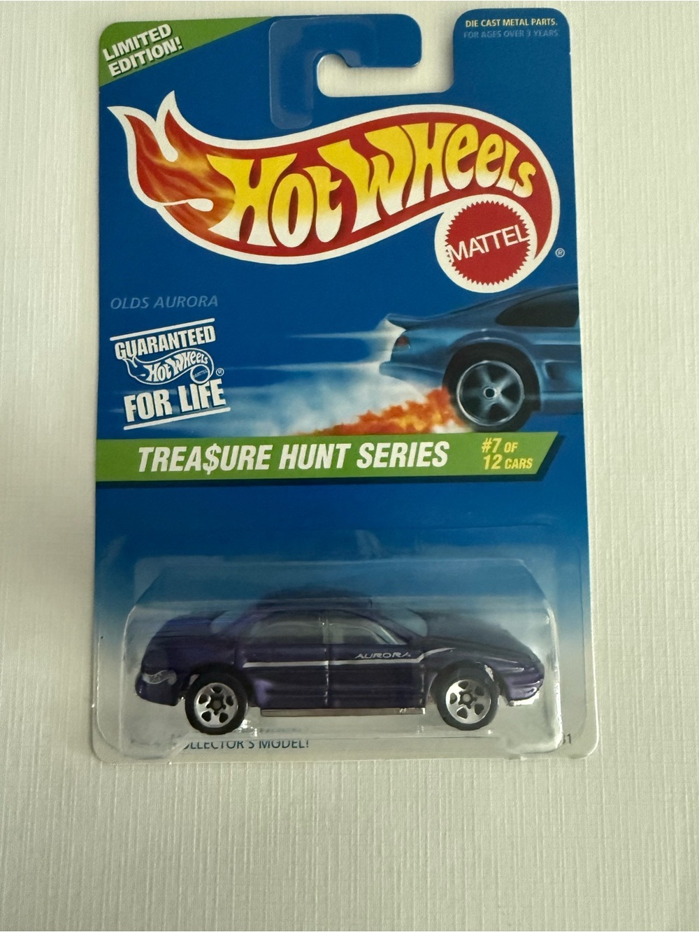 1997  Hot Wheels Treasure Hunt Series - Olds Aurora. #7 in a series of 12.